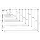 Ariens 07708000 Decal, Height Of Cut (white background)