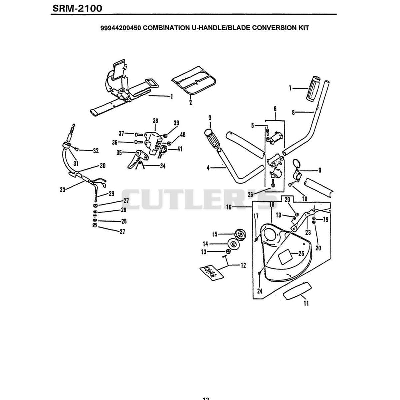 Combination U-Handle/Blade Conversion Kit