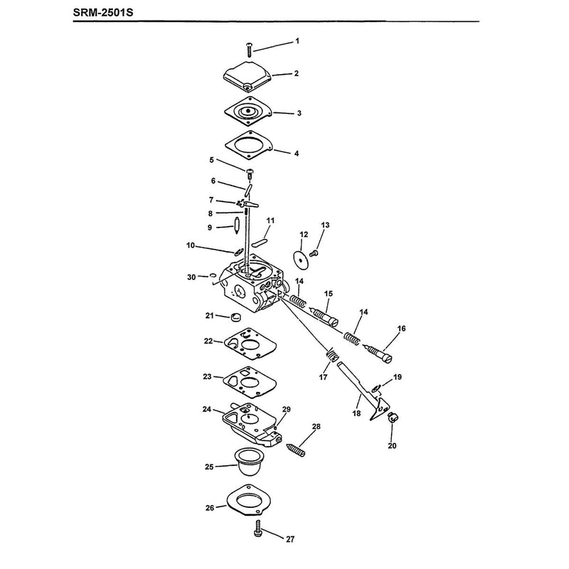 12520051231 1 Carburetor C1U-K20B Includes The Following Items