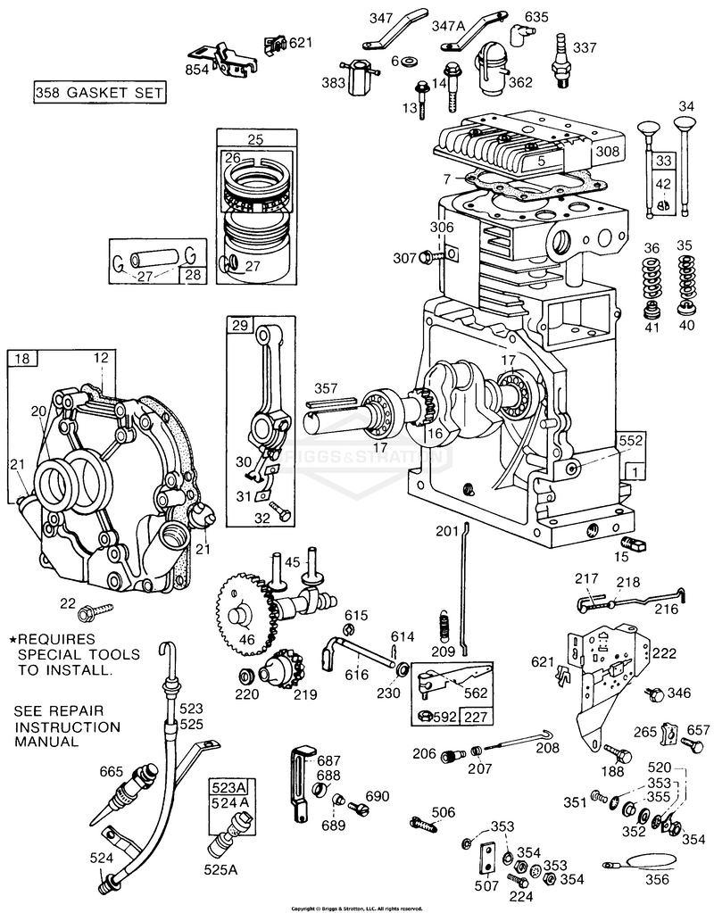 Cylinder,Crankcase,Controls