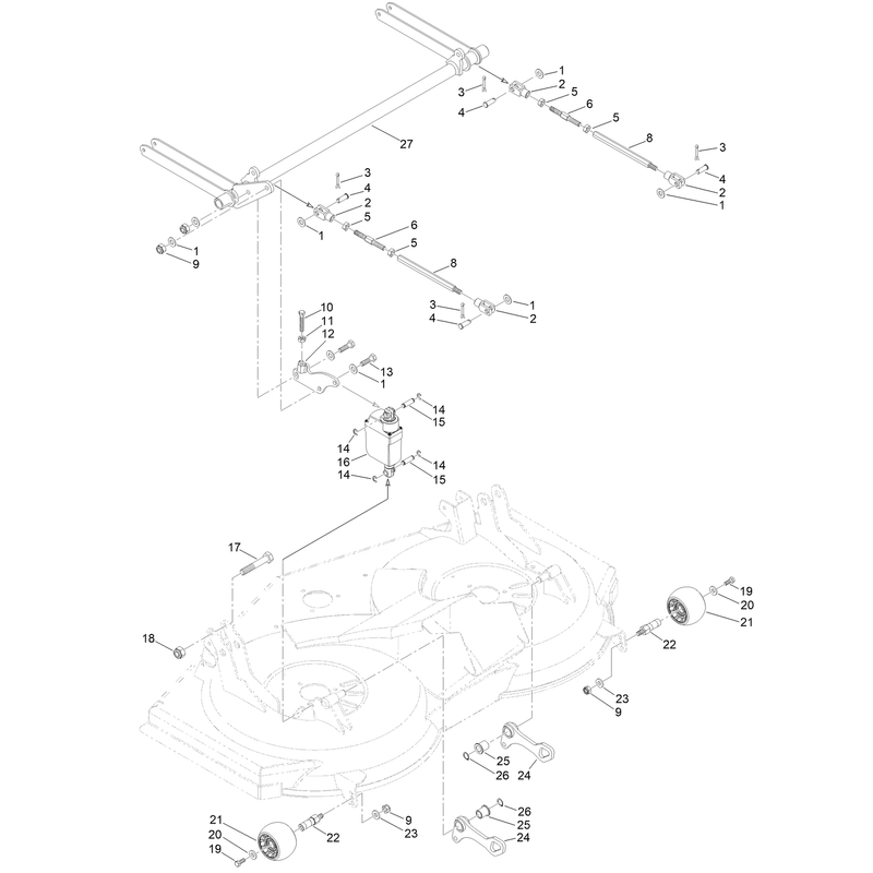 Cutting Deck Anti-Scalp Assembly