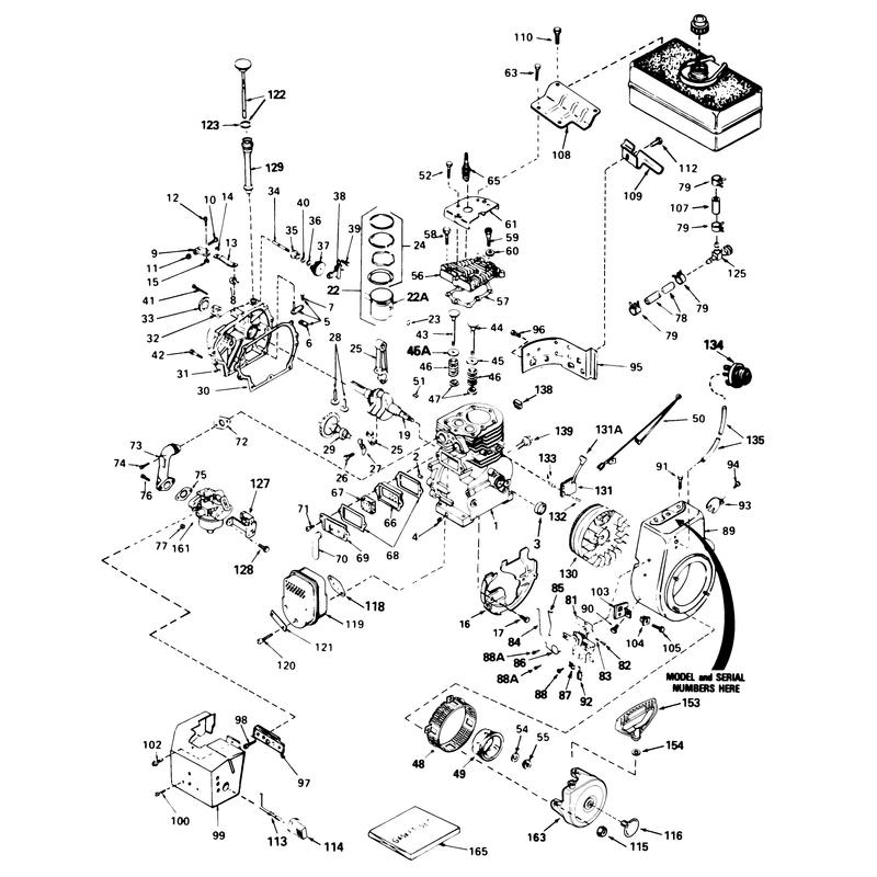 Engine, Tecumseh Model No. Hm80-155291l