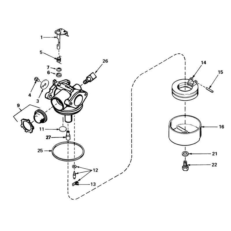 Carburetor No 632050a
