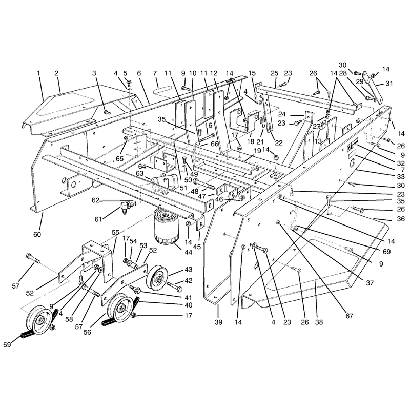 Frame and Jackshaft Assembly