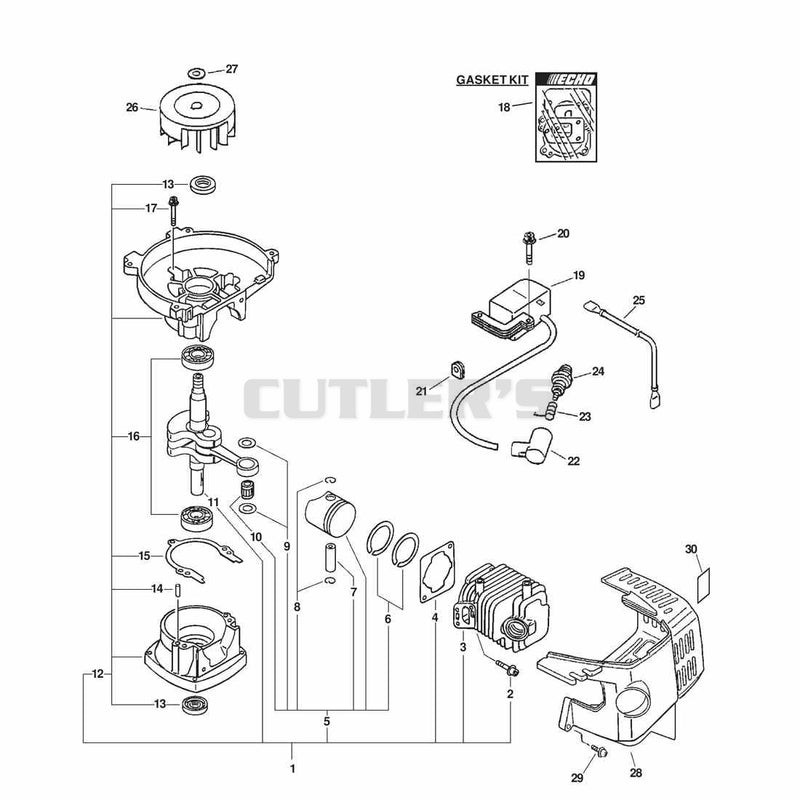 ENGINE, IGNITION, SHORT BLOCK, CYLINDER COVER