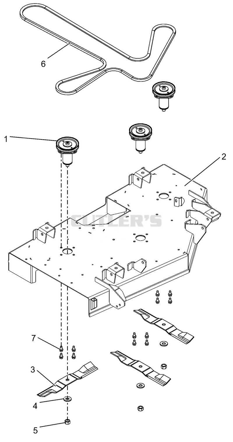 Deck, Belt, Blades And Spindles - 42"