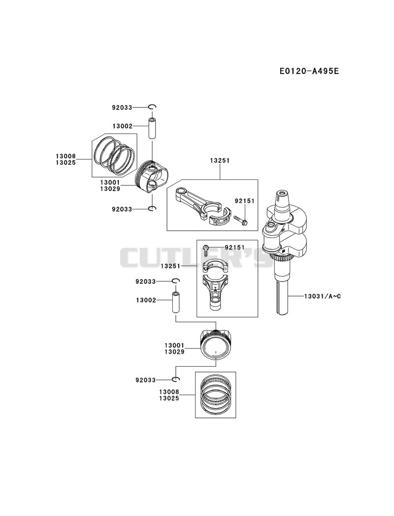 PISTON/CRANKSHAFT