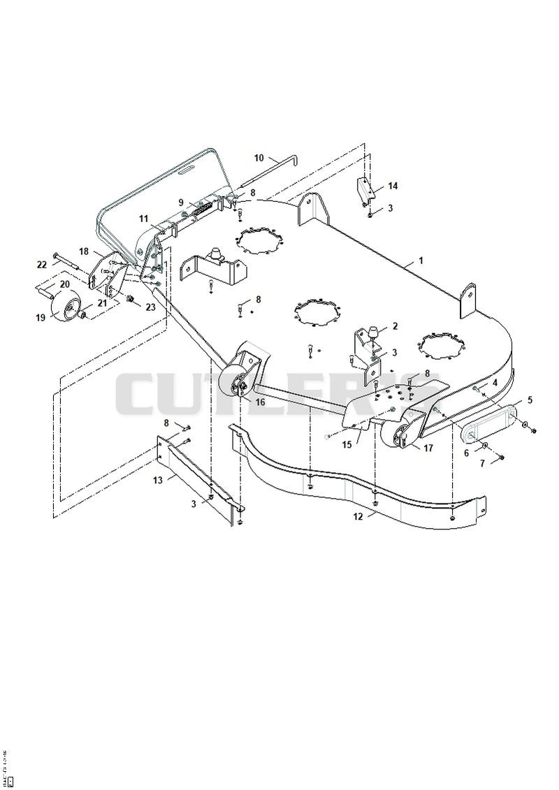 52" Mower Deck - Rollers