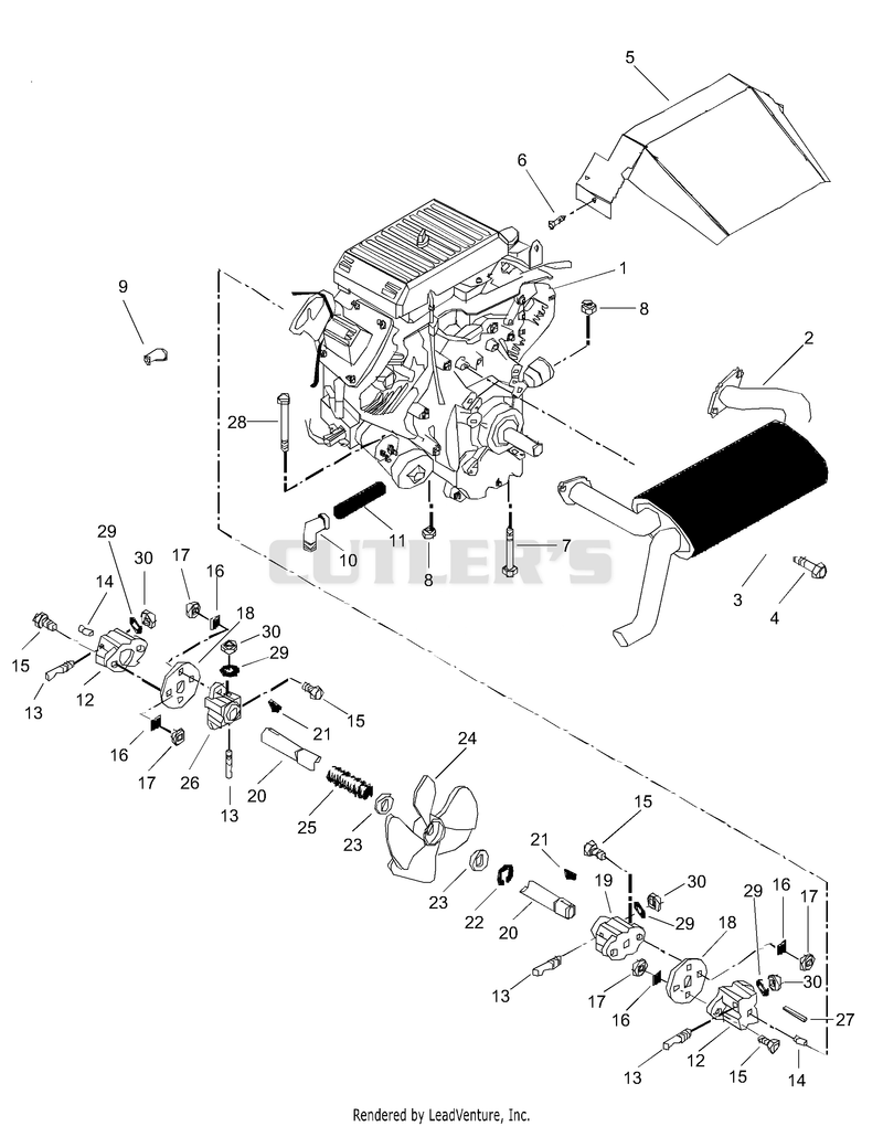 Engine And Drive Shaft