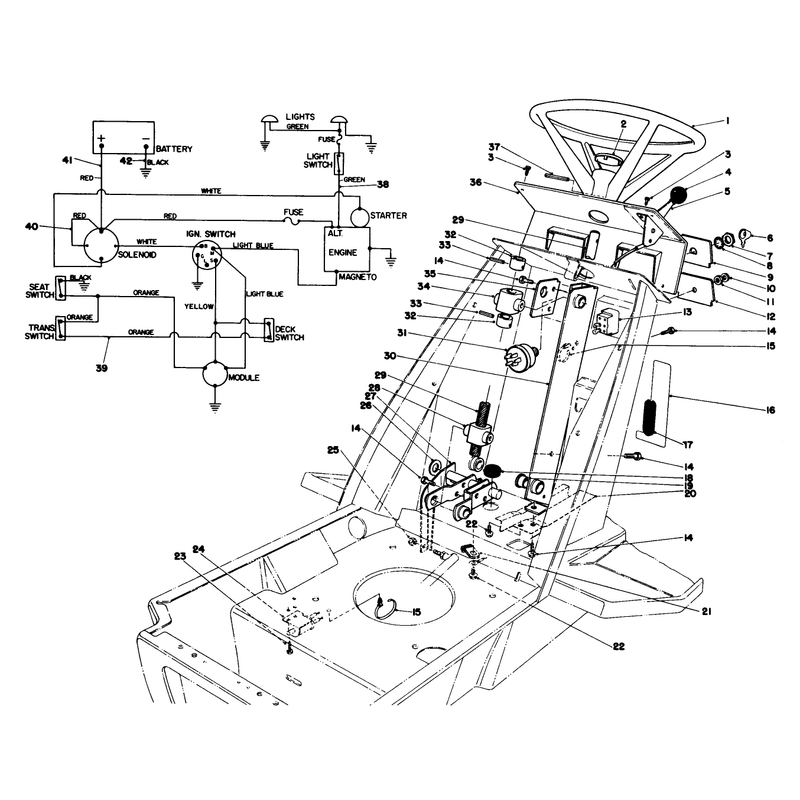 Steering Wheel & Dash Assembly