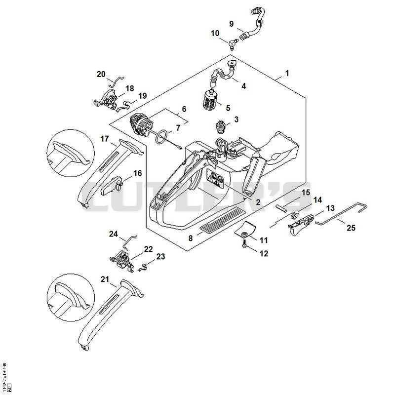 Tank housing, Throttle control