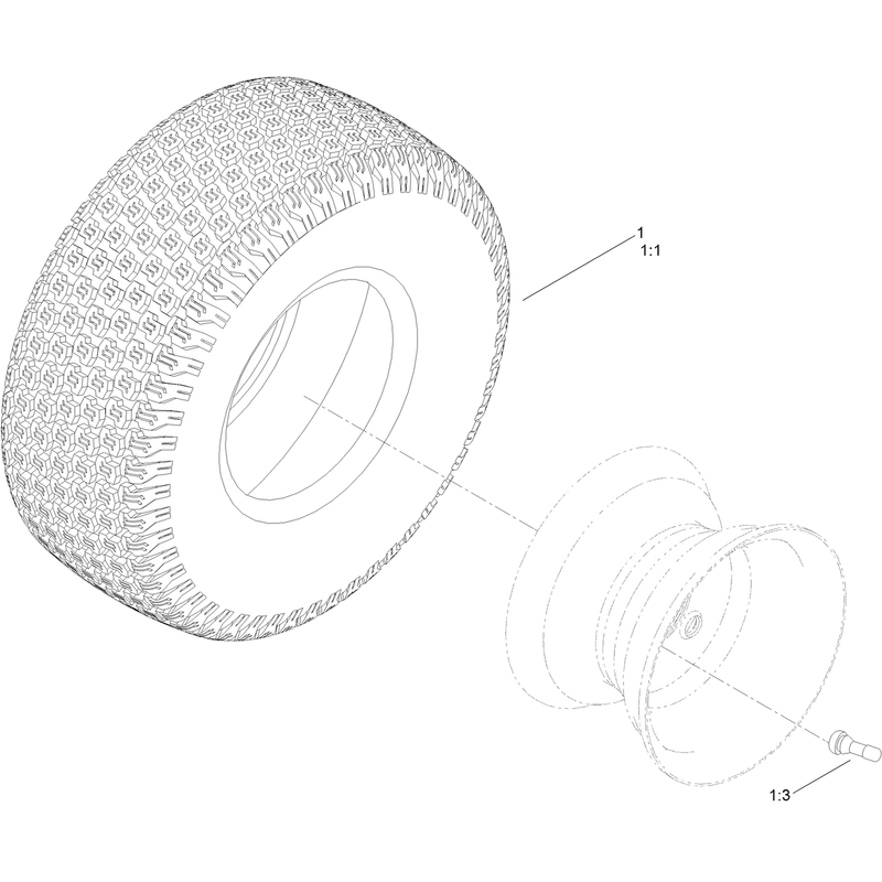 Rear Tire Assembly
