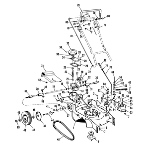 21in Whirlwind Hevi Duty Self Propelled Mower Parts List