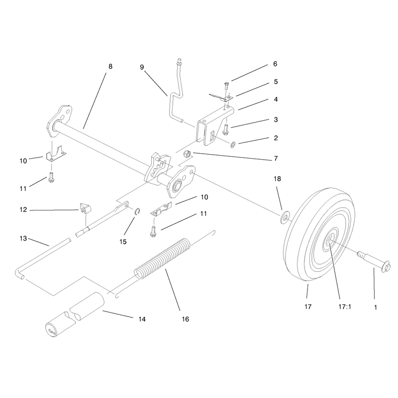 Deck Suspension Assembly