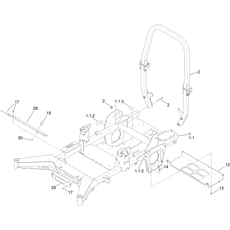 Frame and Roll Over Protection System Assembly