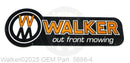 Walker Mowers 5898-4 (DS) LED Dealer Sign