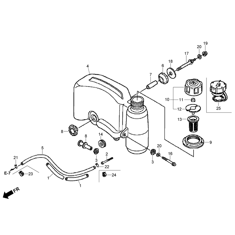Fuel Tank Assembly Honda GXV160UH2-T1AH