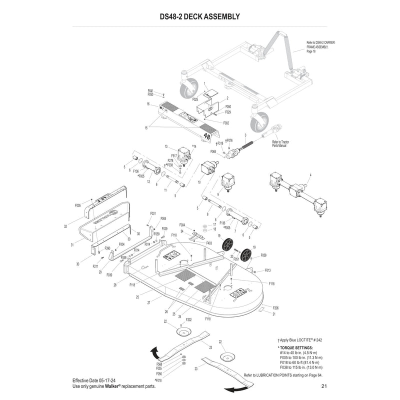 DS48-2 DECK ASSEMBLY