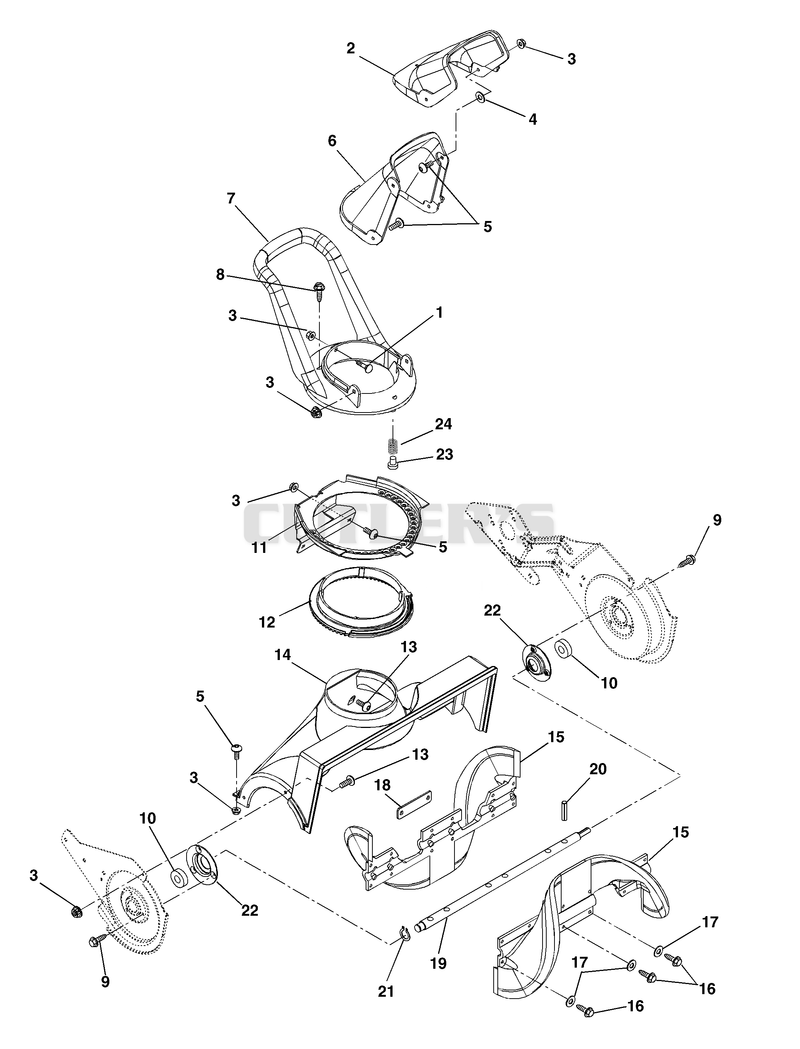 Auger And Discharge Chute
