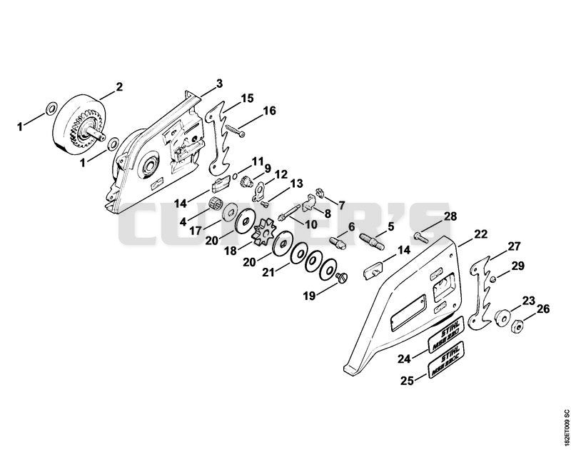Chain sprocket cover