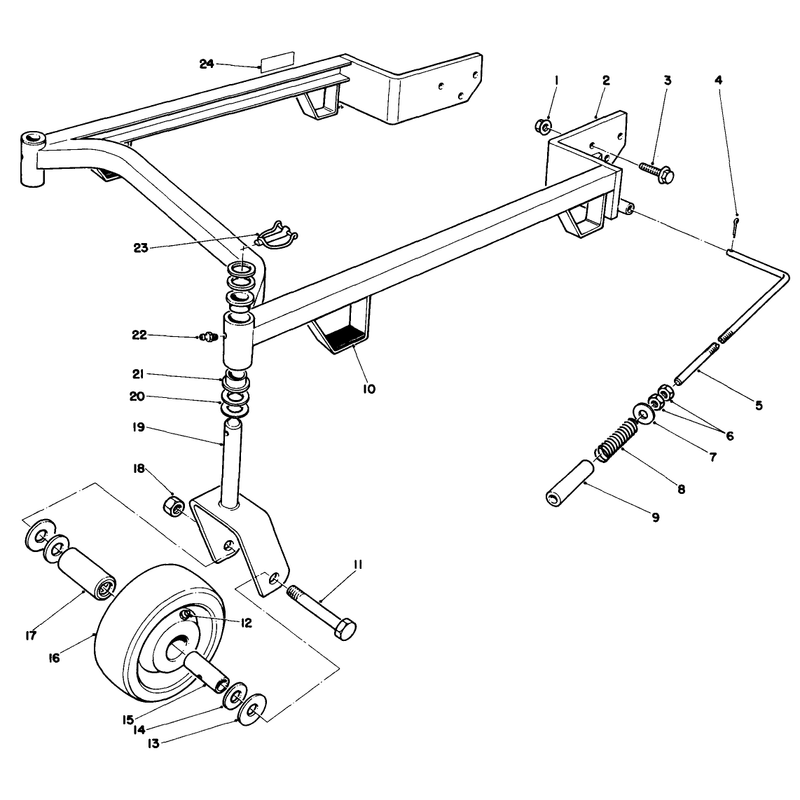 44in Carrier Frame Model No 30144