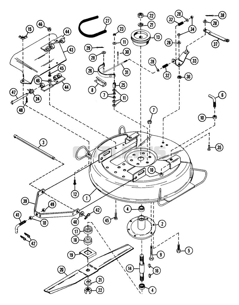 Mower 32" For S/N 000101 - 000281