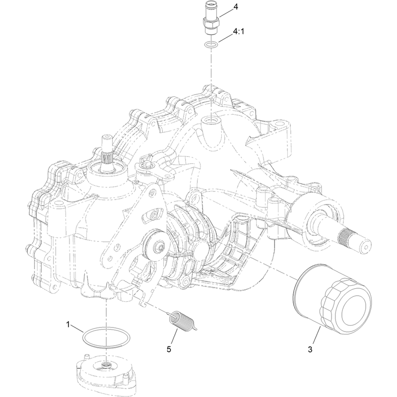 LH Transaxle Assembly No. 116-9713