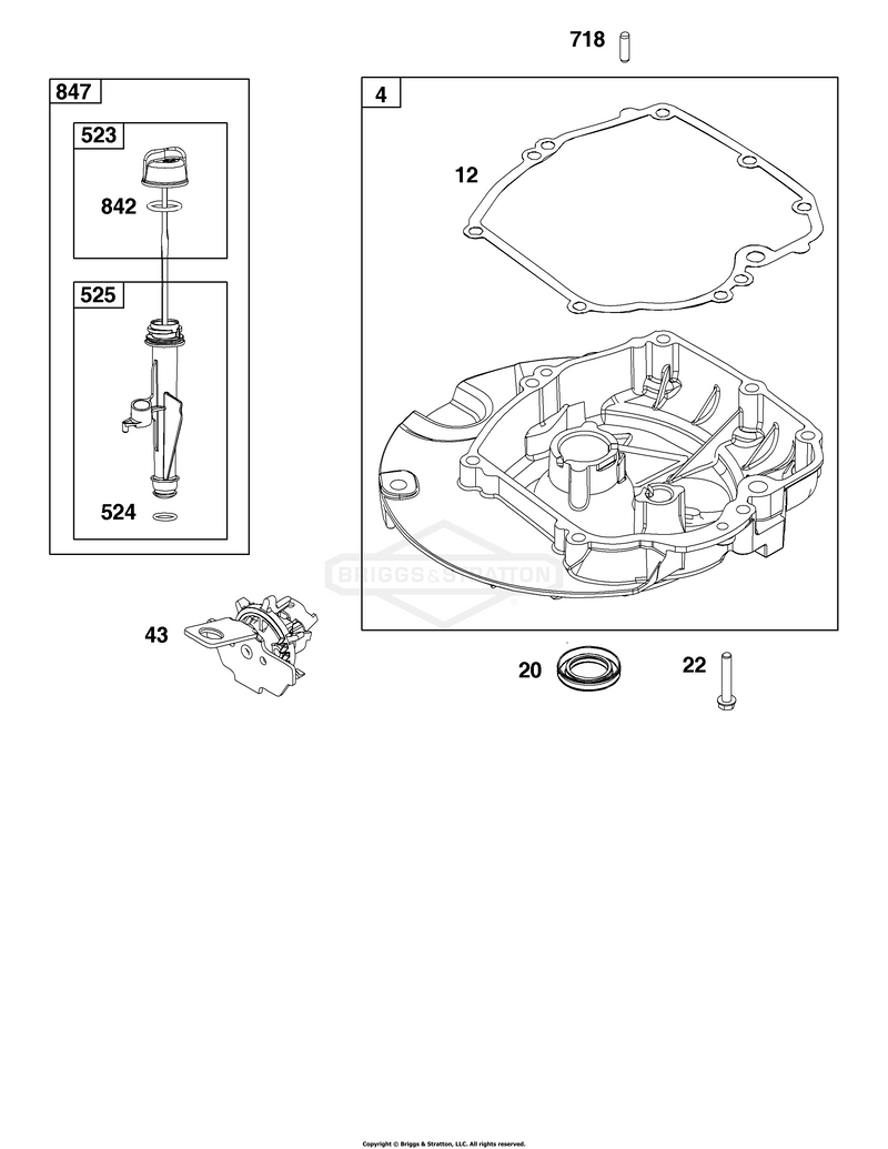 Crankcase Cover/Sump and Lubrication Group