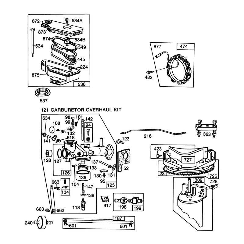 Engine Briggs & Stratton Model 253707-0157-01 (continued)