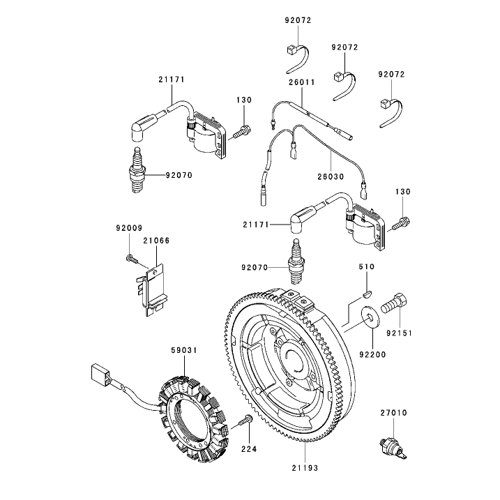 Electric Equipment Assembly Kawasaki FH721D-AS05