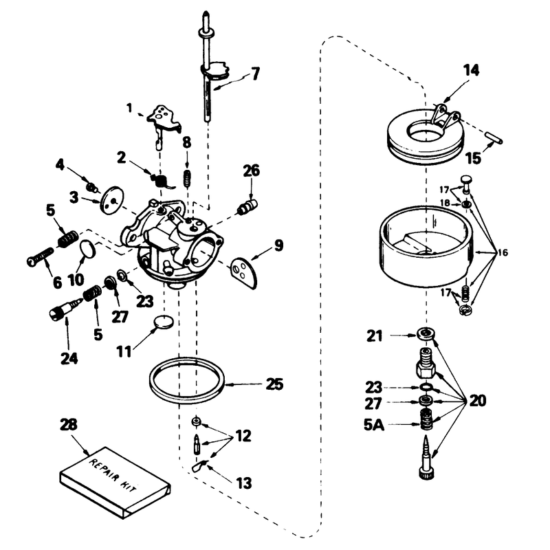 Carburetor No. 632371a
