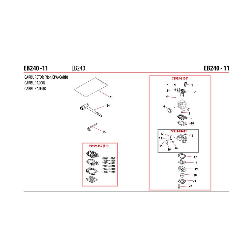 CARBURETOR (Non EPA/CARB)