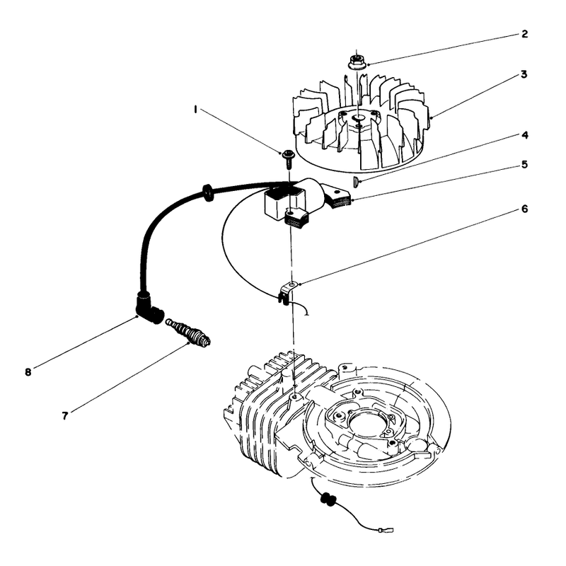 Flywheel and Magneto Assembly