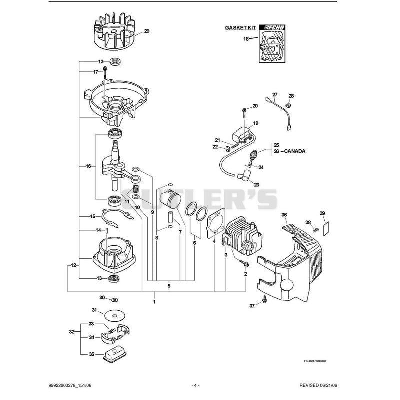 Engine, Short Block, Ignition, Clutch, Cylinder Cover