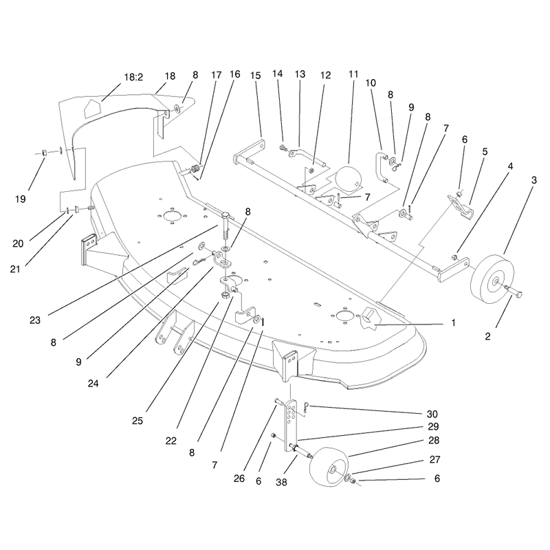 Deck Suspension Assembly