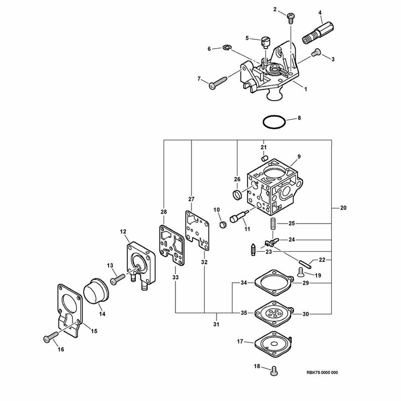 Carburetor -- RB-K75