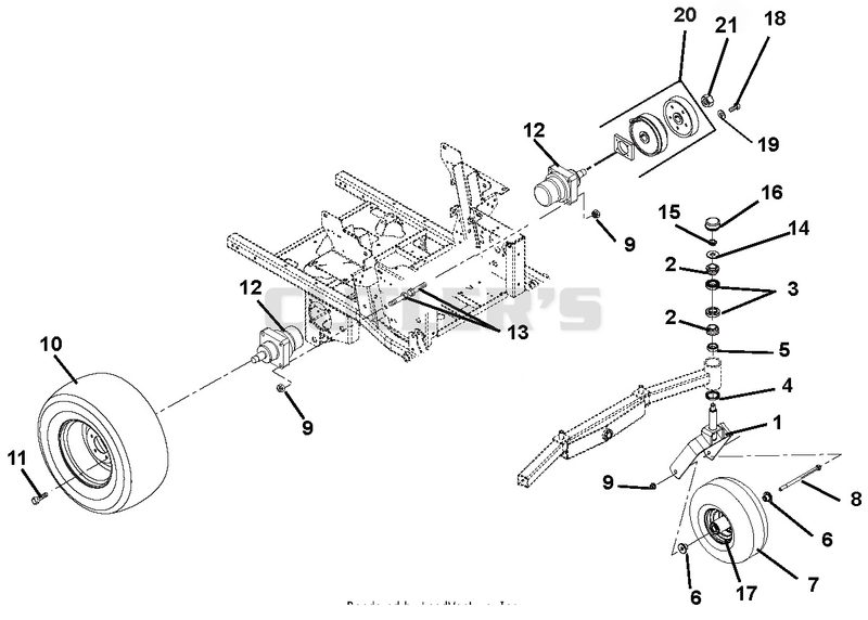 Wheel Motors, Tires, Brakes And Front Forks
