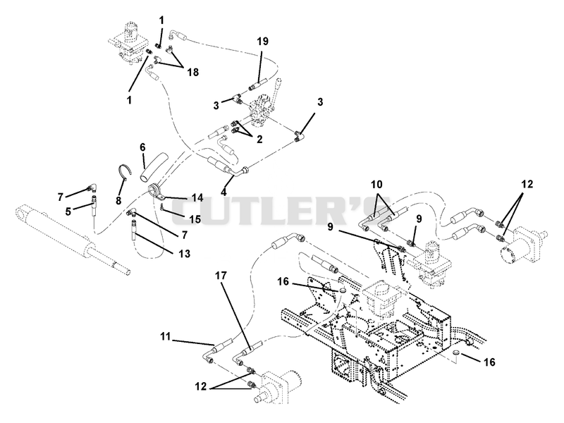 Deck Lift And Motors To Pump Circuits