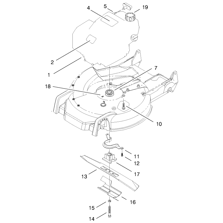 Engine and Blade Assembly