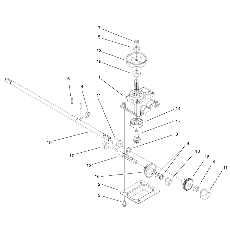 Gear Case Assembly No 104-7674