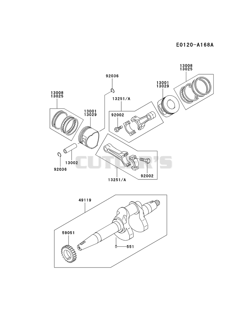PISTON/CRANKSHAFT