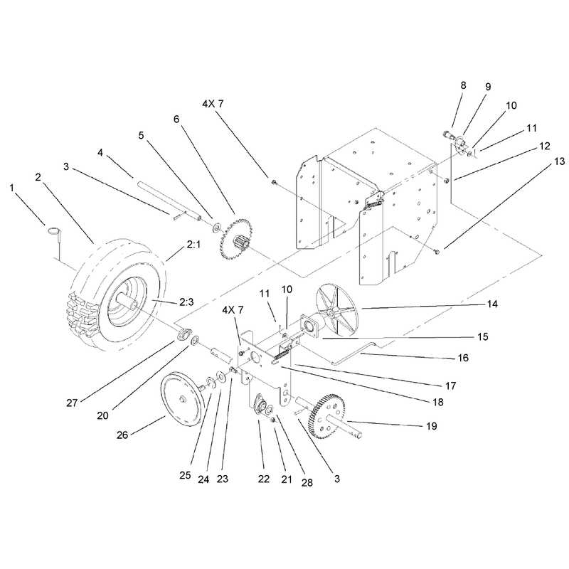 Lower Traction Assembly