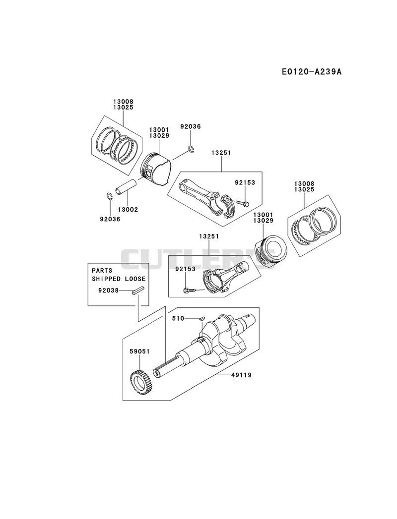 PISTON/CRANKSHAFT
