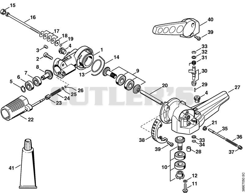 Angle drive, adjustable thru 135°