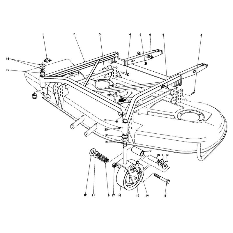 Deck Suspension Assembly
