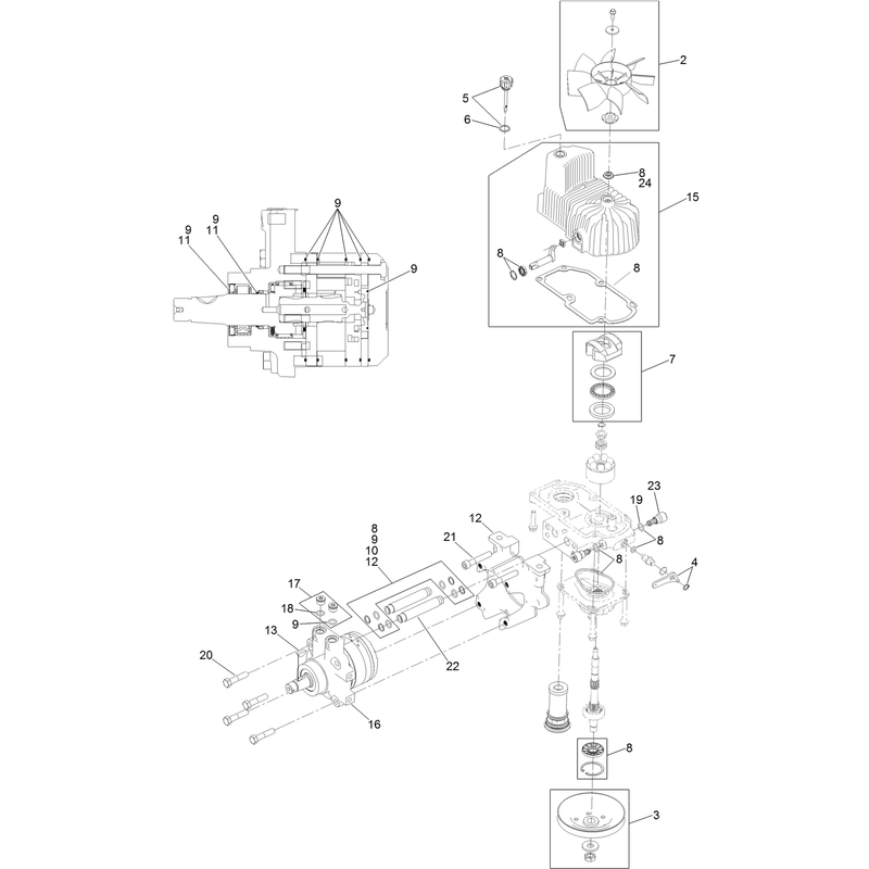 LH Hydro Assembly No. 126-1323