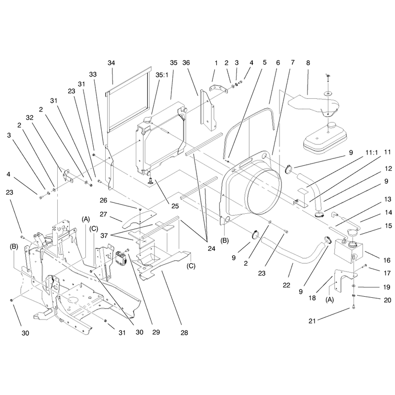 Liquid Cooled Gas Engine Assembly Continued