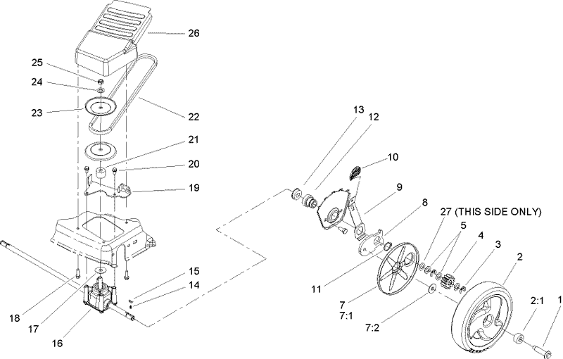 Front Axle and Transmission Assembly