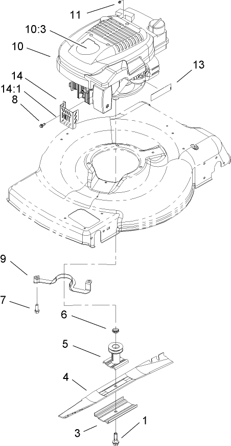 Engine and Blade Assembly