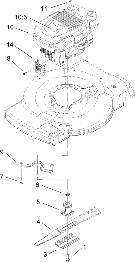 Engine and Blade Assembly